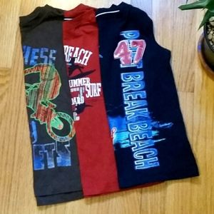3x Basic Editions Tank Top Shirt Boy Size XS 4/5